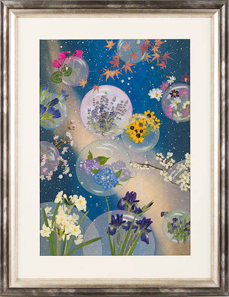 花あそび　押し花絵画 花あそび 押し花絵画 花あそび 押し花絵画