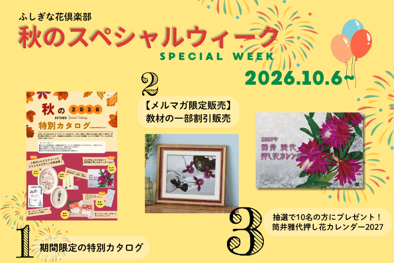 秋のスペシャルウィーク開催